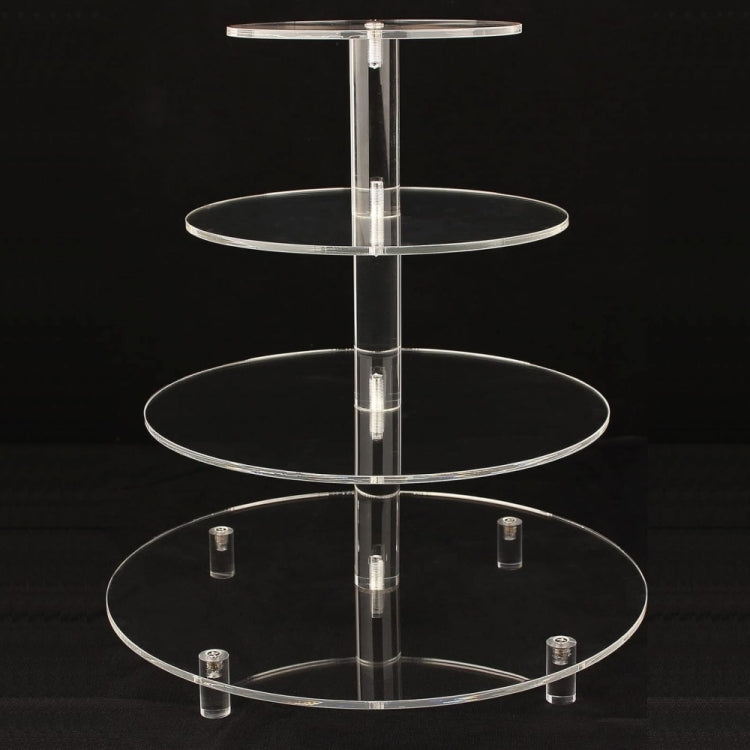 YX064 4 Tier Acrylic Circular Cupcake Stand, YX064