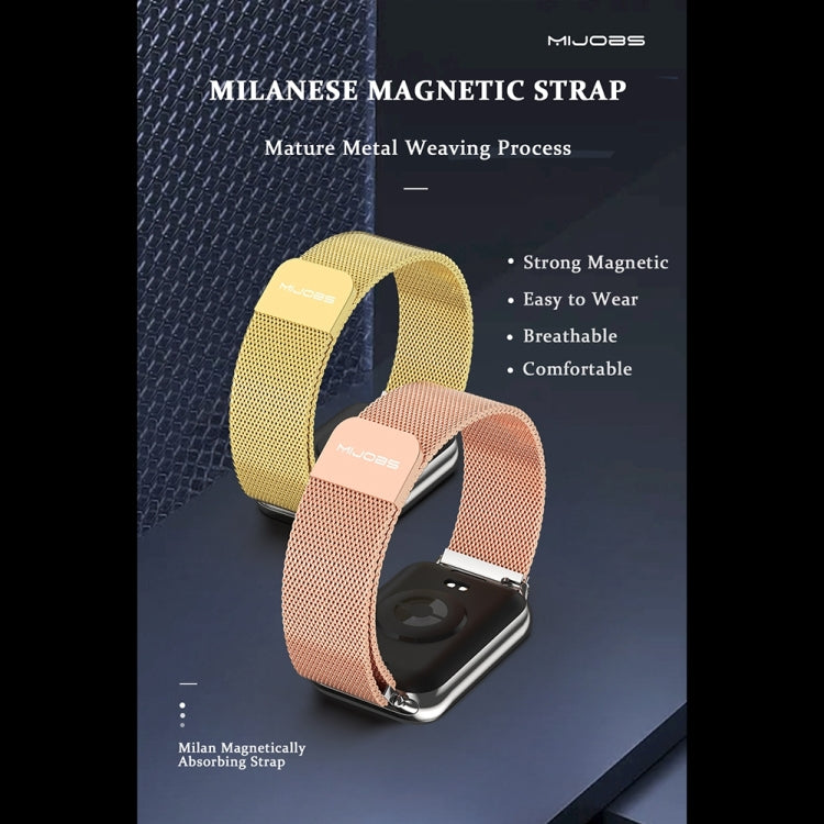 Mijobs Milan Magnetic Stainless Steel Watch Band, For Xiaomi Band 10 Pro / Redmi Watch 6 / 5