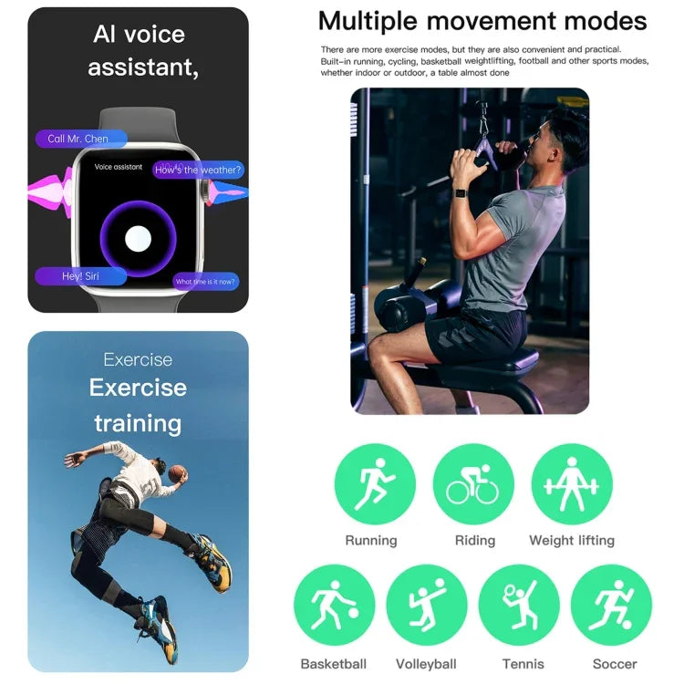 Vòng đeo tay thông minh Q9, đồng hồ thông minh chống nước màn hình 2.01 inch, gọi BT / đo nhịp tim / huyết áp / oxy trong máu