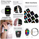 Vòng đeo tay thông minh Q9, đồng hồ thông minh chống nước màn hình 2.01 inch, gọi BT / đo nhịp tim / huyết áp / oxy trong máu