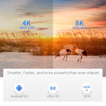 X96 max+ Hộp TV Thông Minh 4K, Android 9.0, Amlogic S905X3 Bốn Nhân Cortex-A55, 4GB+64GB, Hỗ Trợ LAN, AV, WiFi 2.4G/5G, USBx2, Thẻ TF, Phích Cắm EU, Phích Cắm UK, Phích Cắm AU