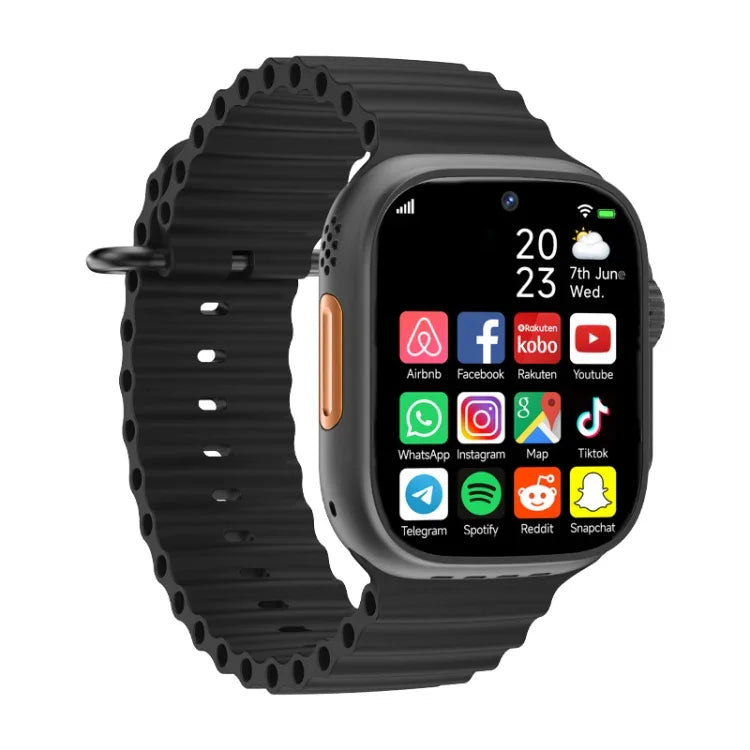 Đồng hồ điện thoại thông minh GS37 màn hình 1.95 inch, Android 9.0, Spreadtrum SL8541E, mạng 4G, SIM Nano đơn, camera trước & sau, 1GB+16GB