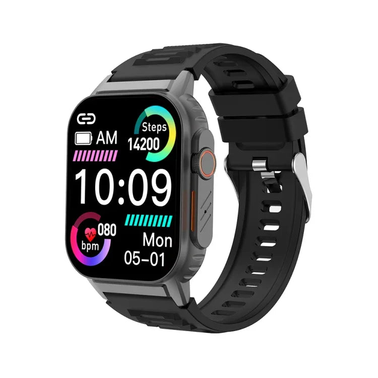Vòng đeo tay thông minh G41, đồng hồ thông minh chống nước IP67 màn hình 2.01 inch, gọi Bluetooth / đo nhịp tim / đo đường huyết không xâm lấn / HRV / MET