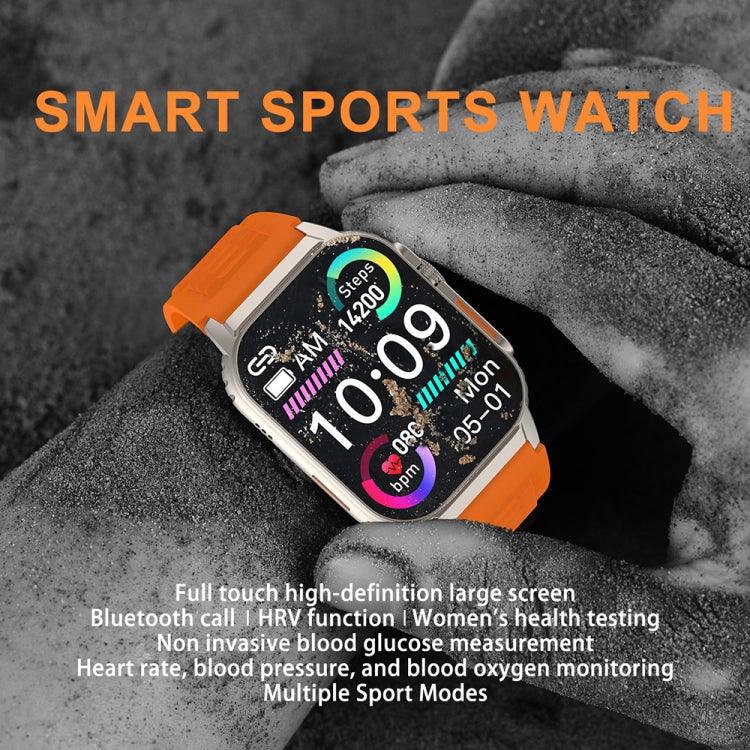 Vòng đeo tay thông minh G41, đồng hồ thông minh chống nước IP67 màn hình 2.01 inch, gọi Bluetooth / đo nhịp tim / đo đường huyết không xâm lấn / HRV / MET