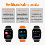 Vòng đeo tay thông minh G41, đồng hồ thông minh chống nước IP67 màn hình 2.01 inch, gọi Bluetooth / đo nhịp tim / đo đường huyết không xâm lấn / HRV / MET