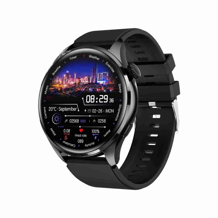 Vòng đeo tay thông minh TM05 Pro, đồng hồ thông minh dây silicone 1.46 inch IP67 chống nước, gọi Bluetooth / đo nhịp tim / huyết áp / oxy trong máu, dây silicone
