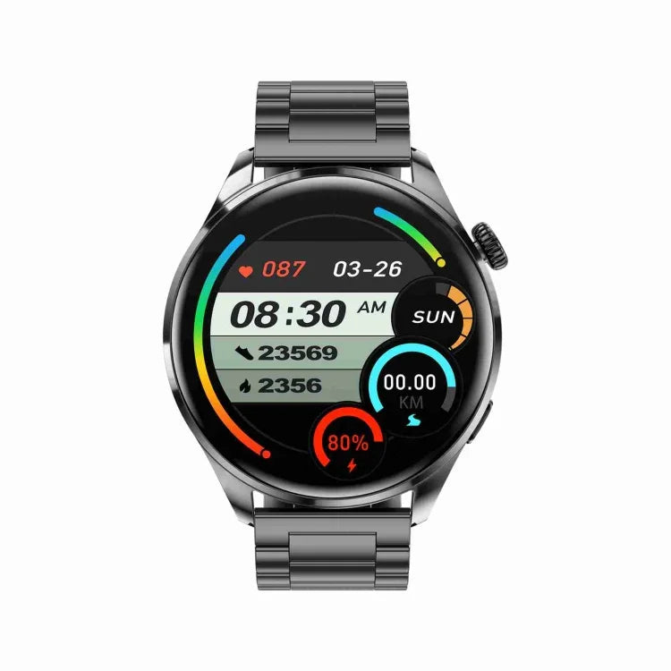 Vòng Đeo Thông Minh TM05 Pro, Màn Hình 1.46 inch Dây Thép, Đồng Hồ Thông Minh Chống Nước IP67, Gọi Bluetooth / Đo Nhịp Tim / Huyết Áp / Oxy Máu, Dây Thép