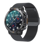 Vòng Đeo Tay Thép Thông Minh K56 Pro 1.39 inch Hỗ Trợ Giám Sát Nhịp Tim / Huyết Áp, Dây Thép (Đen Milanese), Dây Thép (Đen Ba Sợi), Dây Thép (Đen Khớp Tre)