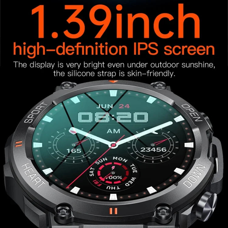 Vòng Đeo Tay Thép Thông Minh K56 Pro 1.39 inch Hỗ Trợ Giám Sát Nhịp Tim / Huyết Áp, Dây Thép (Đen Milanese), Dây Thép (Đen Ba Sợi), Dây Thép (Đen Khớp Tre)