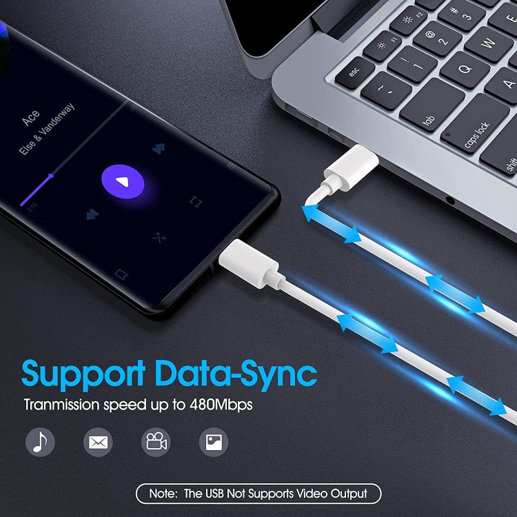 Cáp dữ liệu sạc nhanh, chiều dài: 1m, Type-C sang Type-C PD 60W, Type-C sang 8 Pin, USB sang 8 Pin, USB sang Type-C