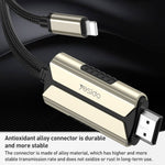 Cáp chuyển đổi Yesido HM13 2m 8 chân sang HDMI 1080P HDTV, HM13