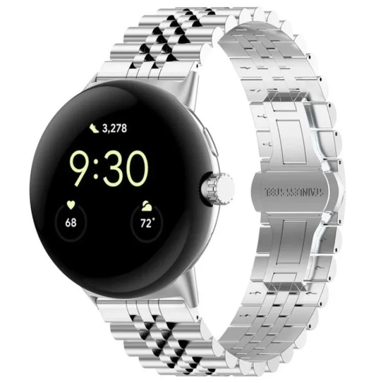 Dây đồng hồ kim loại thép không gỉ bảy hạt, Dành cho Google Pixel Watch 4 / 3 / 2 / 1 41mm