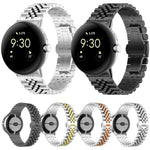 Dây đồng hồ kim loại thép không gỉ bảy hạt, Dành cho Google Pixel Watch 4 / 3 / 2 / 1 41mm