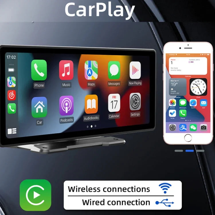B5303 Máy nghe nhạc MP5 di động 10.26 inch hỗ trợ CarPlay / Android Auto, B5303