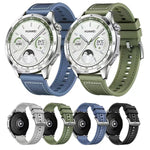 Nylon Hybrid Braid Silicone Watch Band, Size: 22mm, For Huawei Watch GT4 46mm