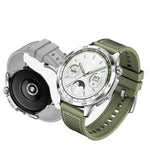 Nylon Hybrid Braid Silicone Watch Band, Size: 22mm, For Huawei Watch GT4 46mm