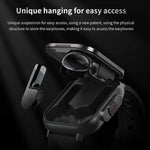 Đồng Hồ Thông Minh D8 2.01 inch 2 trong 1 Tai Nghe Bluetooth Dây Silicone, Hỗ Trợ Giám Sát Sức Khỏe / NFC, Dây Silicone (Đen), Dây Silicone (Be)