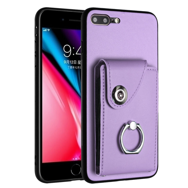 Ốp điện thoại có vòng giữ thẻ Organ Card Bag, dành cho iPhone 8 Plus / 7 Plus