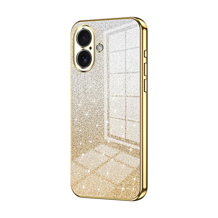 Gradient Glitter Powder Electroplated Phone Case, For iPhone 17e / 16e, For iPhone 17 Pro Max, For iPhone 17 Pro, For iPhone 17, For iPhone Air, For iPhone 16 Pro Max