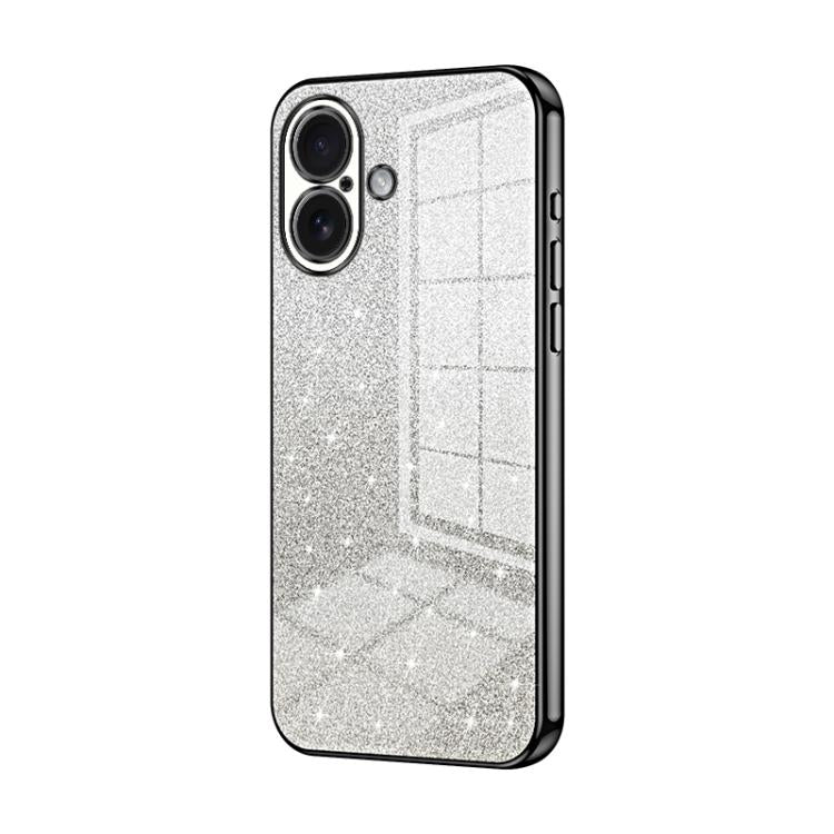 Gradient Glitter Powder Electroplated Phone Case, For iPhone 17e / 16e, For iPhone 17 Pro Max, For iPhone 17 Pro, For iPhone 17, For iPhone Air, For iPhone 16 Pro Max