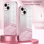 Ốp điện thoại mạ điện bột kim tuyến chuyển sắc, dành cho iPhone 16 Pro, dành cho iPhone 16 Plus, dành cho iPhone 16, dành cho iPhone 15 Pro Max, dành cho iPhone 15 Pro, dành cho iPhone 15 Plus