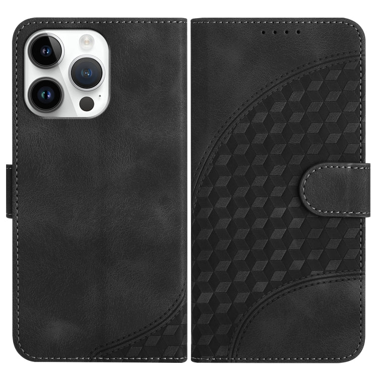 YX0060 Elephant Head Embossed Phone Leather Case with Lanyard, For iPhone 16 Pro, For iPhone 16 Plus, For iPhone 16, For iPhone 15 Pro Max, For iPhone 15 Pro, For iPhone 15 Plus