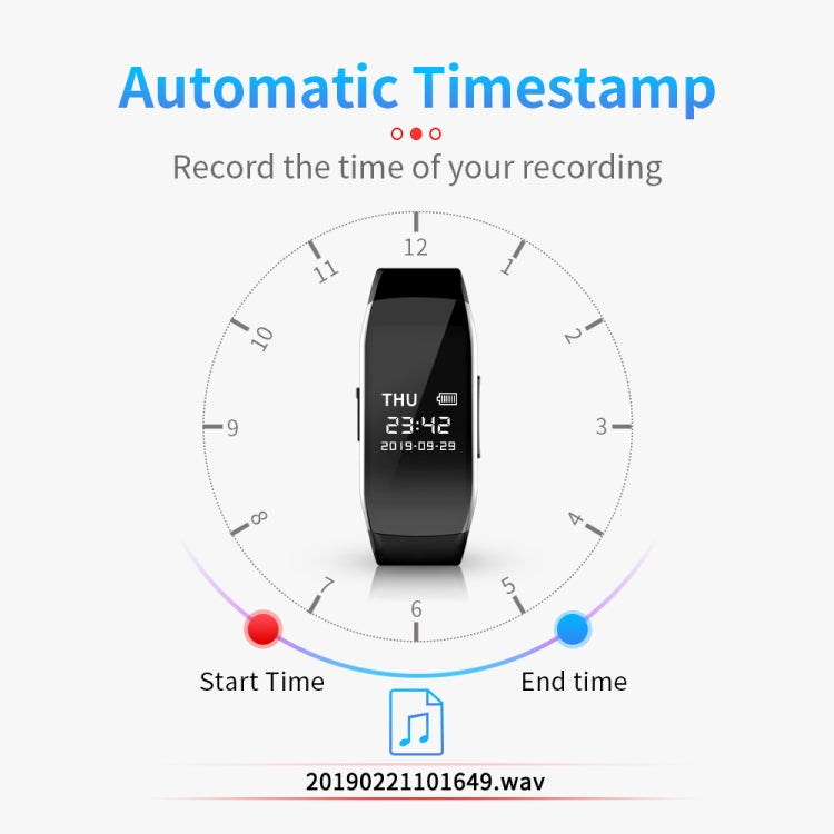 Vòng đeo tay ghi âm thông minh giảm tiếng ồn HD JNN C5, 8GB, 16GB, 32GB, 64GB, 128GB