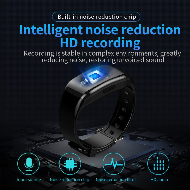 Vòng đeo tay ghi âm thông minh giảm tiếng ồn HD JNN C5, 8GB, 16GB, 32GB, 64GB, 128GB