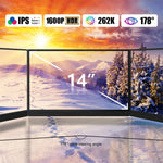 Màn hình di động 14 inch HDR 2560x1600P IPS, 14 inch 2.5K