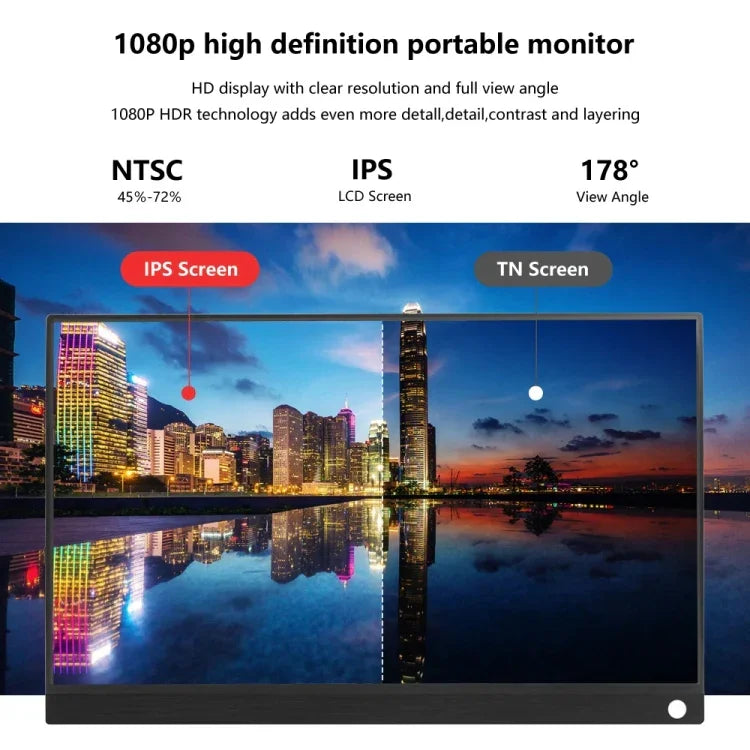 Màn hình di động 15.6 inch HDR 1080P IPS, 15.6 inch 1080P