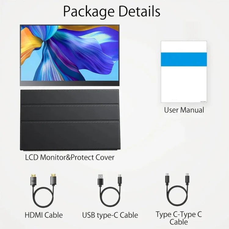 Màn hình di động 15.6 inch HDR 1080P IPS, 15.6 inch 1080P