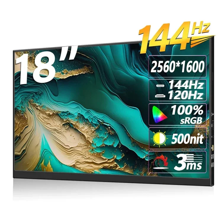 Màn hình di động 18 inch HDR 2560x1600P IPS, 18 inch 2.5K