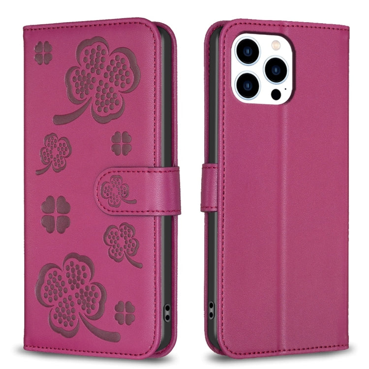 Bao da điện thoại dập nổi cỏ bốn lá, Dành cho iPhone 7 / 8 / SE 2022, Dành cho iPhone 13 Pro Max, Dành cho iPhone 13 Pro, Dành cho iPhone 13, Dành cho iPhone 12 / 12 Pro, Dành cho iPhone 12 Pro Max, Dành cho iPhone 11 Pro Max, Dành cho iPhone 11
