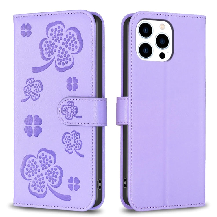 Bao da điện thoại dập nổi cỏ bốn lá, Dành cho iPhone 7 / 8 / SE 2022, Dành cho iPhone 13 Pro Max, Dành cho iPhone 13 Pro, Dành cho iPhone 13, Dành cho iPhone 12 / 12 Pro, Dành cho iPhone 12 Pro Max, Dành cho iPhone 11 Pro Max, Dành cho iPhone 11