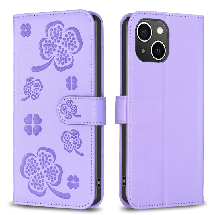 Bao da điện thoại dập nổi cỏ bốn lá, Dành cho iPhone 7 / 8 / SE 2022, Dành cho iPhone 13 Pro Max, Dành cho iPhone 13 Pro, Dành cho iPhone 13, Dành cho iPhone 12 / 12 Pro, Dành cho iPhone 12 Pro Max, Dành cho iPhone 11 Pro Max, Dành cho iPhone 11
