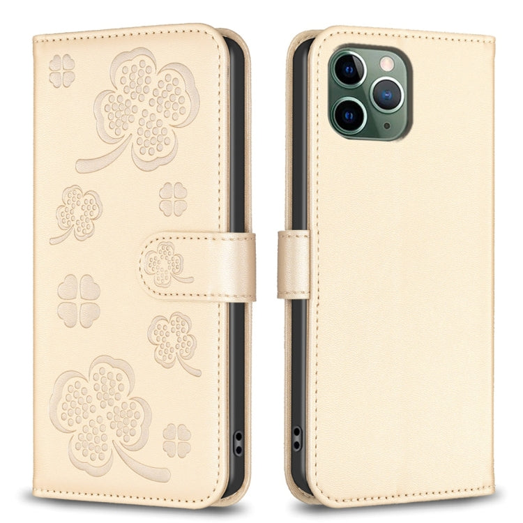 Bao da điện thoại dập nổi cỏ bốn lá, Dành cho iPhone 11 Pro, Dành cho iPhone X / XS, Dành cho iPhone XR, Dành cho iPhone XS Max, Dành cho iPhone 7 Plus / 8 Plus