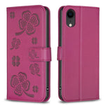 Bao da điện thoại dập nổi cỏ bốn lá, Dành cho iPhone 11 Pro, Dành cho iPhone X / XS, Dành cho iPhone XR, Dành cho iPhone XS Max, Dành cho iPhone 7 Plus / 8 Plus
