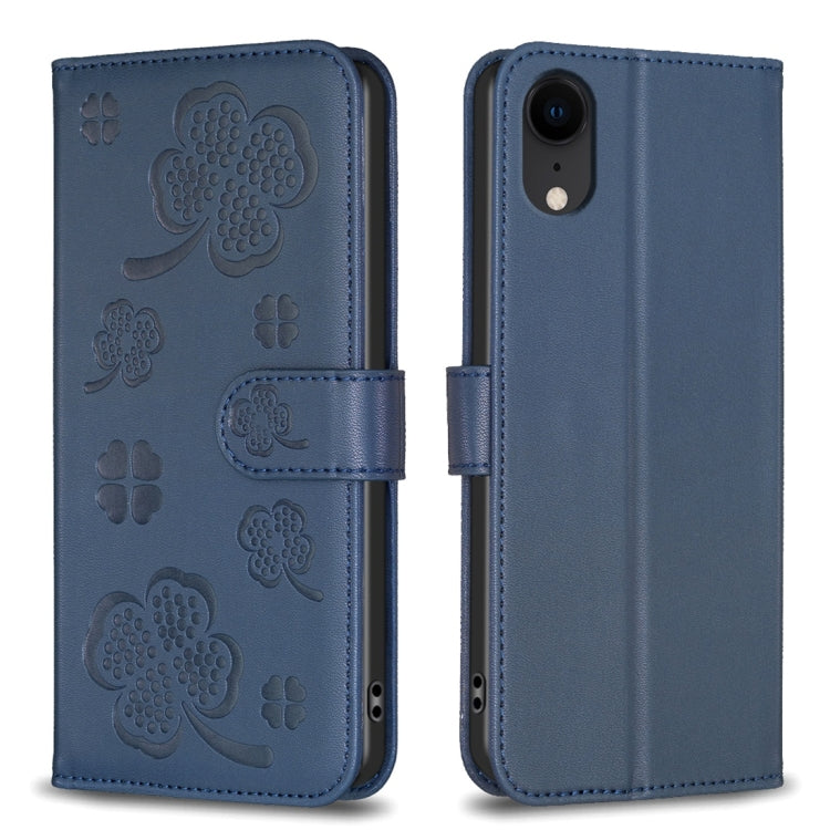 Bao da điện thoại dập nổi cỏ bốn lá, Dành cho iPhone 11 Pro, Dành cho iPhone X / XS, Dành cho iPhone XR, Dành cho iPhone XS Max, Dành cho iPhone 7 Plus / 8 Plus