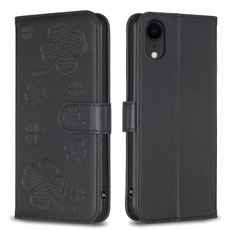 Bao da điện thoại dập nổi cỏ bốn lá, Dành cho iPhone 11 Pro, Dành cho iPhone X / XS, Dành cho iPhone XR, Dành cho iPhone XS Max, Dành cho iPhone 7 Plus / 8 Plus