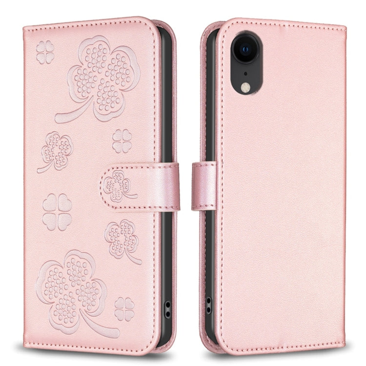 Bao da điện thoại dập nổi cỏ bốn lá, Dành cho iPhone 11 Pro, Dành cho iPhone X / XS, Dành cho iPhone XR, Dành cho iPhone XS Max, Dành cho iPhone 7 Plus / 8 Plus