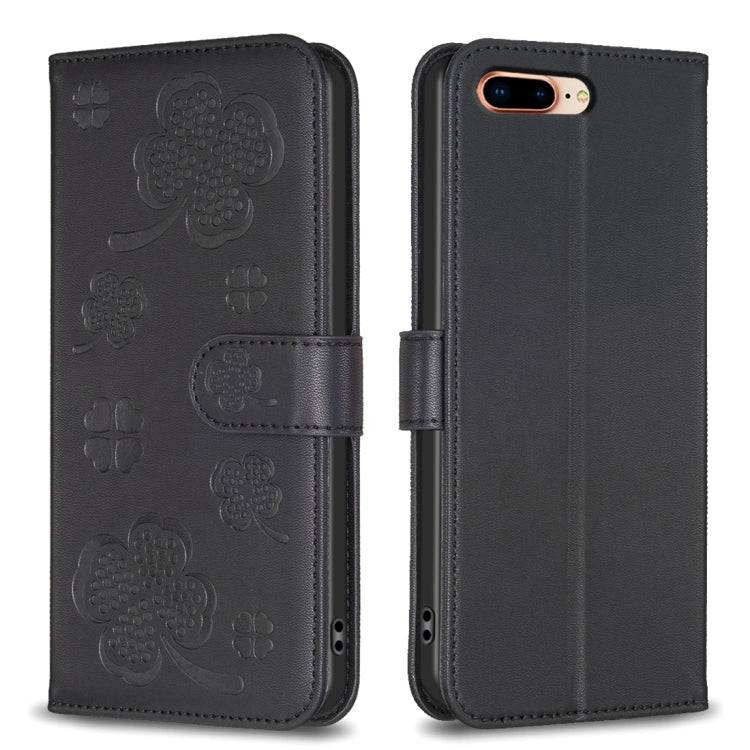 Bao da điện thoại dập nổi cỏ bốn lá, Dành cho iPhone 11 Pro, Dành cho iPhone X / XS, Dành cho iPhone XR, Dành cho iPhone XS Max, Dành cho iPhone 7 Plus / 8 Plus
