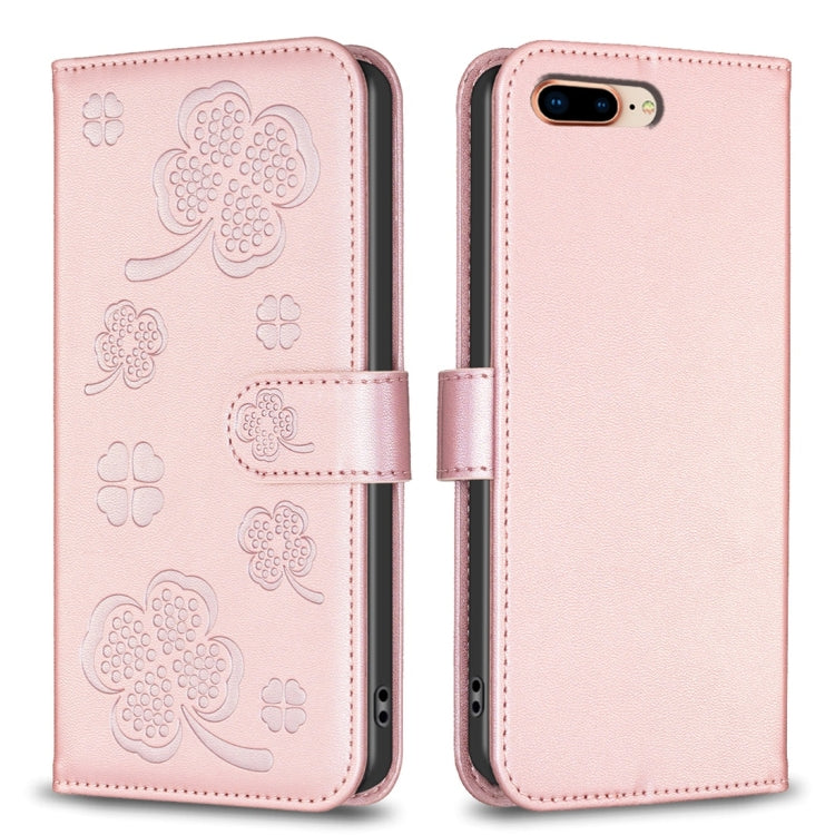 Bao da điện thoại dập nổi cỏ bốn lá, Dành cho iPhone 11 Pro, Dành cho iPhone X / XS, Dành cho iPhone XR, Dành cho iPhone XS Max, Dành cho iPhone 7 Plus / 8 Plus