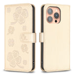 Bao da điện thoại dập nổi cỏ bốn lá, Dành cho iPhone 17 Pro Max, Dành cho iPhone 17 Pro, Dành cho iPhone 17, Dành cho iPhone Air, Dành cho iPhone 16 Pro Max, Dành cho iPhone 16 Pro, Dành cho iPhone 16 Plus, Dành cho iPhone 16