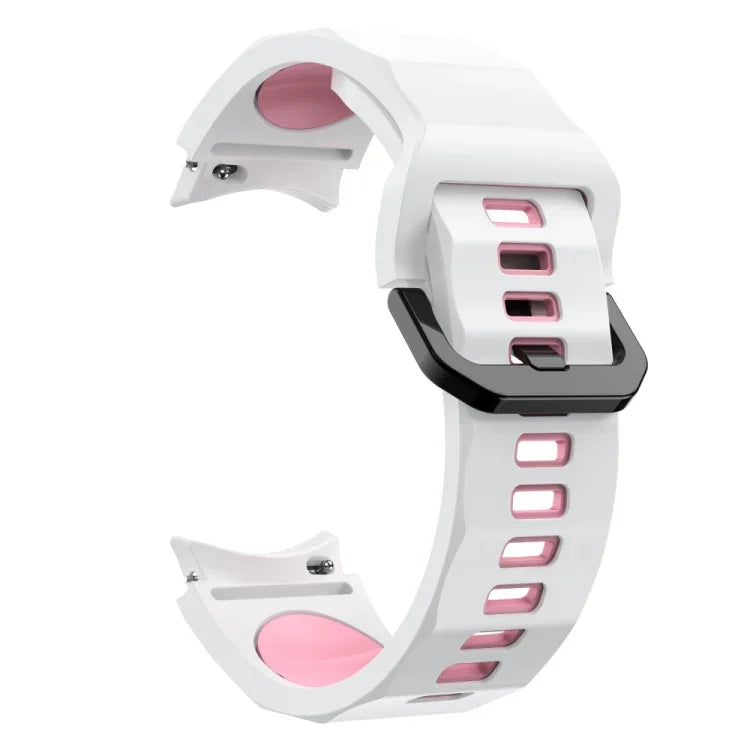 Dây đồng hồ silicone hai màu họa tiết sóng, Dành cho Samsung Galaxy Watch 6