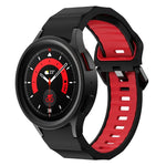 Dây đồng hồ silicone hai màu họa tiết sóng, Dành cho Samsung Galaxy Watch 6
