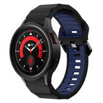 Dây đồng hồ silicone hai màu họa tiết sóng, Dành cho Samsung Galaxy Watch 6
