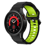 Dây đồng hồ silicone hai màu họa tiết sóng, Dành cho Samsung Galaxy Watch 6