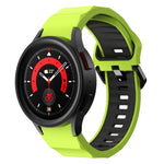 Dây đồng hồ silicone hai màu họa tiết sóng, Dành cho Samsung Galaxy Watch 6