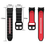 Dây đồng hồ silicone hai màu họa tiết sóng, Dành cho Samsung Galaxy Watch 6