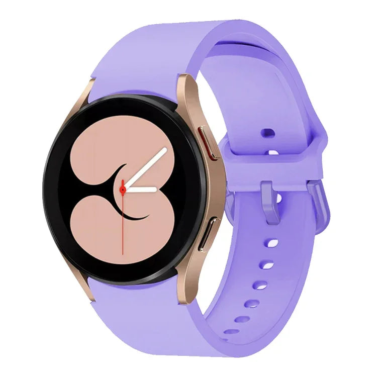 Dây đồng hồ thể thao silicone nhiều màu có khóa, Dành cho Samsung Galaxy Watch 6 / 6 Classic